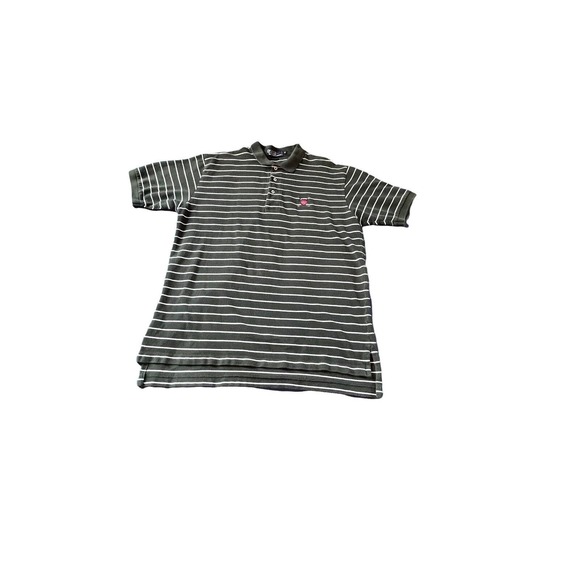 Polo Ralph Lauren Other - VTg Polo Ralph Lauren Shirt XL Green Stripe Men's Short Sleeve Golf Logo